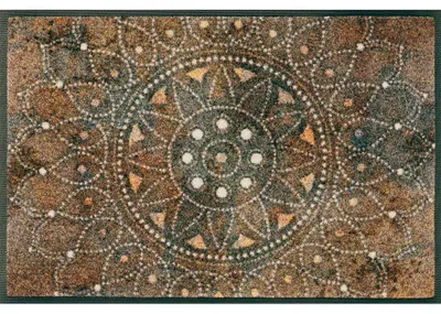 Produktbild von Kleen-Tex Fußmatte Wasch+Trocken Design – Warm Begrüßung, Waschbar, Rutschfest, 50x75 cm