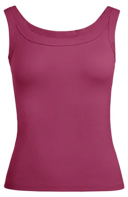 Produktbild von Damen Top regulär mit Spitze und Rundhalsausschnitt in Rosa, Größe XS aus der Essentials-Kollektion
