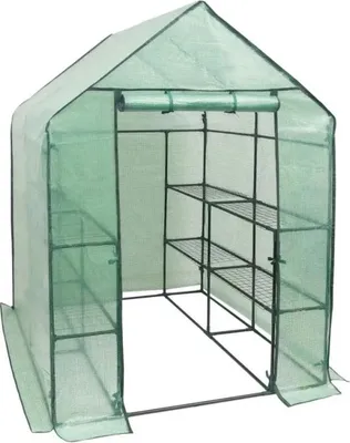 Produktbild von Gartenfoliengewächshaus VespaGarden Regal – 8 Regale, 143 x 143 x 195 cm – grün