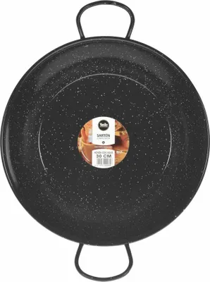 Immagine prodotto di Padella profonda con manici Vaello in acciaio smaltato nero (Ø 30 cm)