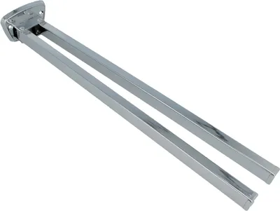 Produktbild von tecuro Handtuchhalter 2-teilig - Messing verchomt - 380 mm - schwenkbar