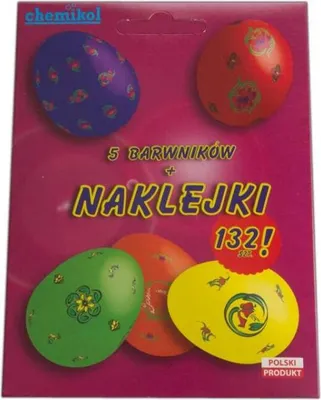 Produktbild von Aufkleber+ 5 Ostereierfarbstoffe Ostereierfarbstoffe