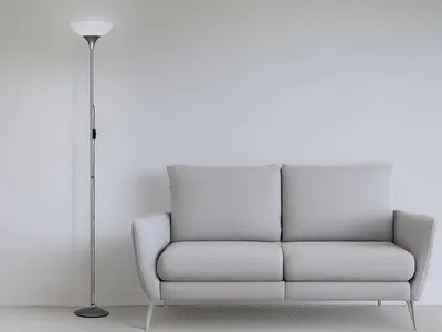 Produktbild von Deckenfluter Silber, Höhe 180cm