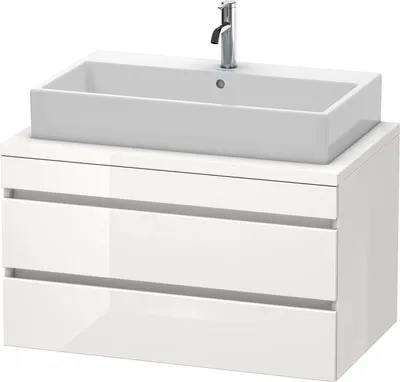 Produktbild von Konsolenunterschrank DURASTYLE 512x900x548mm weiß hochglanz/weiß matt weiß hochglanz/weiß matt