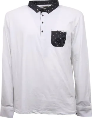 Produktbild von C7060 GAUDI' weißes Slim Fit Poloshirt Herren