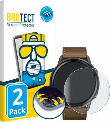 Produktbild von 2x BROTECT Fullscreen Schutzfolie für Garmin Venu 4 (45 mm) Displayschutz Folie Fullcover Matt Entspiegelungsfolie