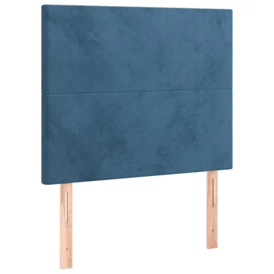 Produktbild von Kopfteil Dunkelblau 100x5x118/128 cm Samt