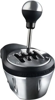 A close-up studio shot of a gaming shifter.