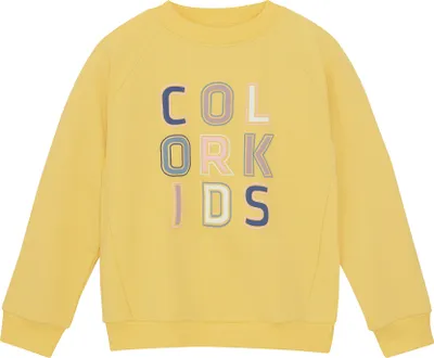 Produktbild von Color Kids Sweat W. JR. Logo Print Midlayer gelb 104
