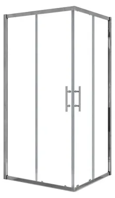 Produktbild von AICA Eckeinstieg 120x90x195cm 6mm ESG-glas Schiebetür eckdusche Pendeltür Duschkabine Duschabtrennung Duschtür