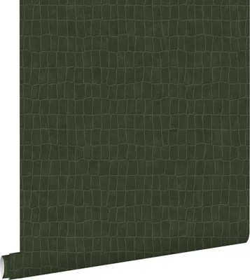 Obrázek produktu pro ESTAhome tapeta krokodýlí vzhled olivově zelená 53 cm x 10,05 m