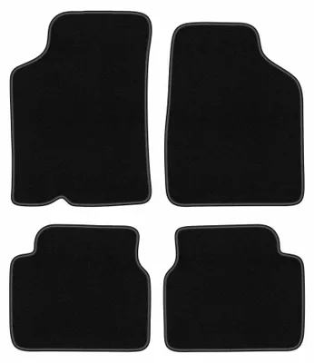 Obrázek produktu pro Velurové autokoberce pro: Kia Sephia II 1997-2001 (sedan) – sada 4 ks, černé, na míru – Wielganizator BASIC
