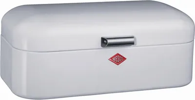 Image de Wesco Breadbox Grandy, boîte à petit déjeuner, boîte à pain, boîte à sandwich, blanc, tôle d'acier, 235201-01
