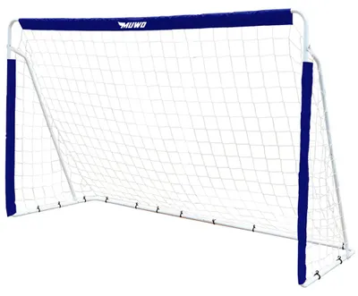 Produktbild von Einheitsgröße MW-377|MUWO Fußballtor aus Stahl 240 x 150 cm blau/weiß