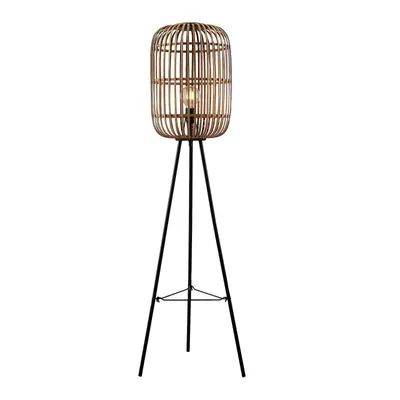 Produktbild von Lindby Stehleuchte Canyana, 139 cm, natur, Rattan, Tripod