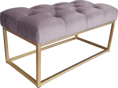 Obrázok produktu pre Lavica CHESTERFIELD LOFT, zlatá podstava, podnožka MG55