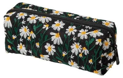 Image de Trousse à crayons, petite et mignonne, trousse de maquillage, porte-monnaie, étui à clés, 20 x 9 x 8 cm (noir)