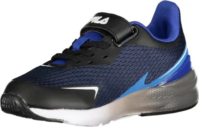 Produktbild von Blauer Kindersportschuh mit Klettverschluss und Kontrastdetails