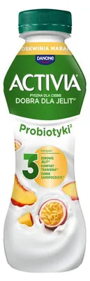 Zdjęcie produktu dla Activia Drink Brzoskwinia-Marakuja 280g
