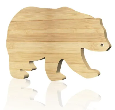 Imagen del producto de Omgoods - Tabla de cortar de bambú con forma de oso para la cocina