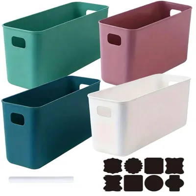 Immagine prodotto di Set di 4 contenitori in plastica per l'organizzazione di cucina e bagno
