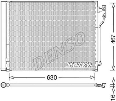 Produktbild von Kondensator, Klimaanlage DENSO DCN05031