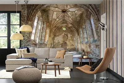 Produktbild von Vlies Fototapete VERGESSENE KIRCHE 375 x 250 cm (inkl. Kleister) - Vlies Tapete, Wandtapete, Wandbilder - Tapete für Wohnzimmer Schlafzimmer, Büro, Küche - Montagefertig