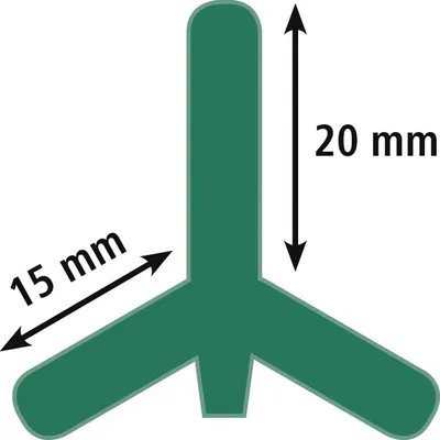 Produktbild von T-Pfahl, 152cm, grün lackiert - 5 Stück