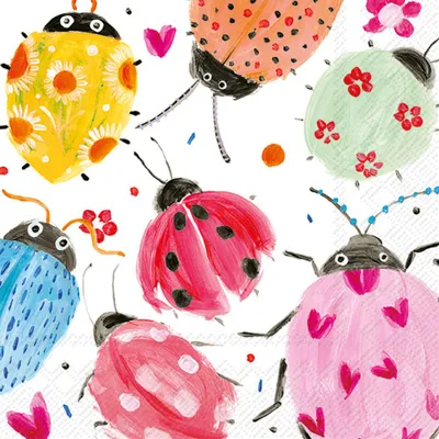 Produktbild von Serviette "Joyful Ladybugs"