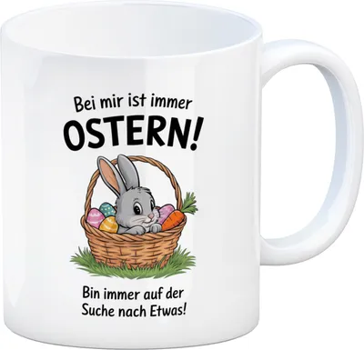 Produktbild von Bei mir ist immer Ostern Kaffeebecher - suche immer Etwas