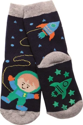 Produktbild von Ewers  - Jungen Antirutsch Socken - Gr. 16-17 Astronaut
