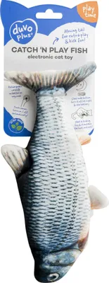 Produktbild von Duvo+ Interaktives Katzenspielzeug Fisch 28x13x5 Cm Silber  Silber One Size