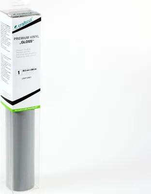 Produktbild von craftcut G51 Plotterfolie glänzend LIGHT-GREY 30,5 x 300 cm