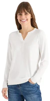 Productafbeelding van Cecil shirt met tuniekmodel, kleur: vanillewit, maat S