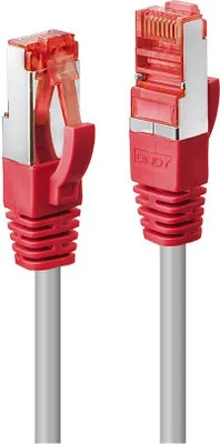 Image de LINDY Patchkabel Cat6 CrossOver S/FTP grau/rot 7.50m