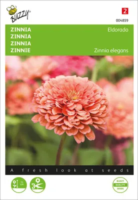 Obrázok produktu pre Zinnie Eldorado | Semená cínií od Buzzy Seeds