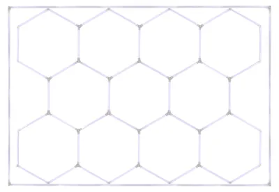 Zdjęcie produktu dla Ephcl14 Oświetlenie Hexagon Led 6500K 230V 243,5 X 366 Cm