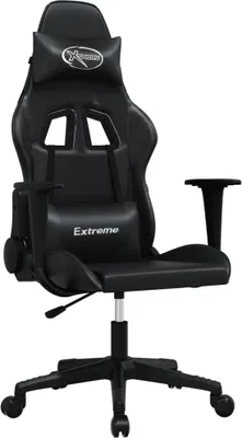 Produktbild von Gaming-Stuhl Schwarz Kunstleder
