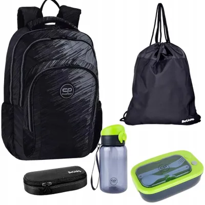 Produktbild von Schulrucksack RIFT CoolPack - 5-Teiliges Set schwarz - grau
