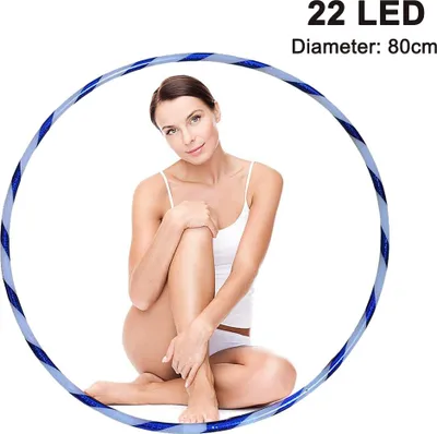Produktbild von Abnehmbarer LED-Leuchtring für Sport und Training, farbenfroher Sportring für Kinder, Massage- und Fitnesskreis