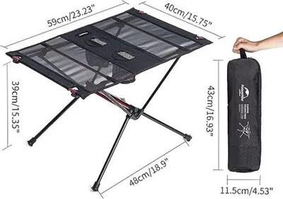Produktbild von Famanu Klapptisch ultraleicht - ideal für Camping und Outdoor