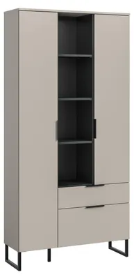Image de Noida buffet 2 portes, 1 porte battante, 1 tiroir, 4 étagèresReproduction cachemire.