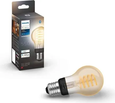Produktbild von E27 LED-Filament-Smart-Glühbirne, Bluetooth-kompatibel, funktioniert mit Alexa, Google Assistant und HomeKit