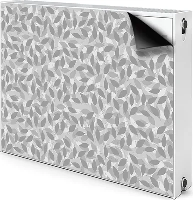 Obrázek produktu pro Magnet Radiator Magnet Mat kryt radiátoru 100x60 cm - šedý, listy