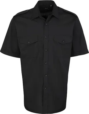Image de Premier Workwear Pilot Shirt à manches courtes