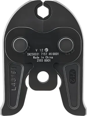 Immagine prodotto di Ganascia di pressatura V12 12 mm - Adatta per tubi a V in acciaio inox - Accessori per pinze di pressatura