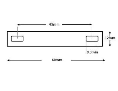 Produktbild von Flachverbinder Batterieverbinder 45mm M6
