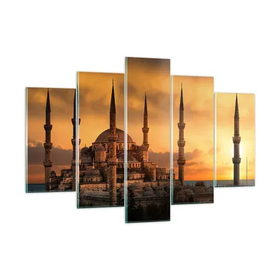 Produktbild von Bilder auf glas - Sonnenuntergang istanbul türkei reise - 150x100cm - Glasbilder - Wandbilder - Kunstdruck - Wanddekoration aus Glas - Glas Bilder - Wandbild auf Glas - GEA150x100-2846