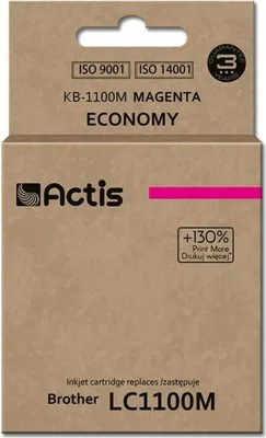 Produktbild von Actis KB-1100M Tintenpatrone (Ersatz für Brother LC1100M/980M; Norm; 19 ml; Magenta)