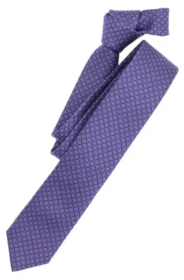 Produktbild von VENTI Herren Business-Krawatte 6cm Seide gewebt Lila kariert